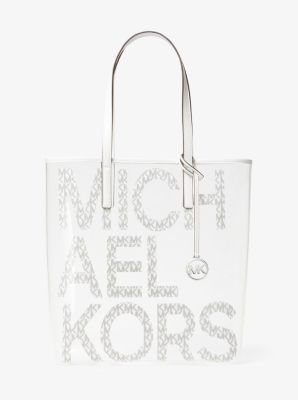 The Michael Large Graphic Logo Clear Tote Bag