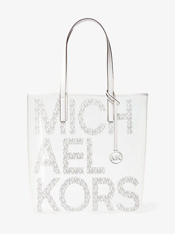 The Michael Large Graphic Logo Clear Tote Bag | Michael Kors Canada