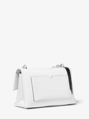 Cece Medium Painterly Stripe Leather Shoulder Bag