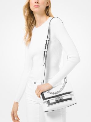 Cece Medium Painterly Stripe Leather Shoulder Bag