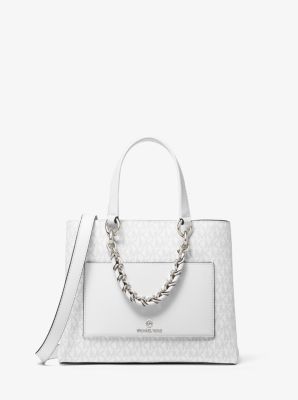 michael kors silver chain bag