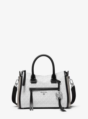 Dreifarbige Henkeltasche Carine Small mit Logo image number 0