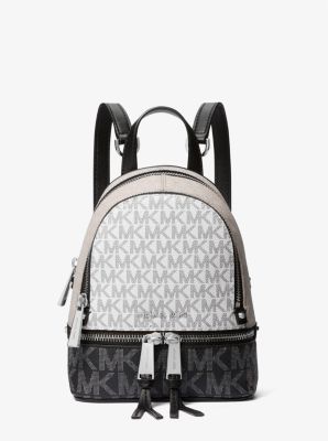 Rhea Mini Color Block Logo Backpack Michael Kors Canada