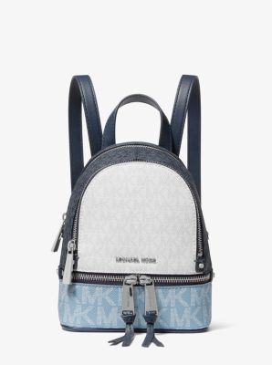 Rhea Mini Color-Block Logo Backpack