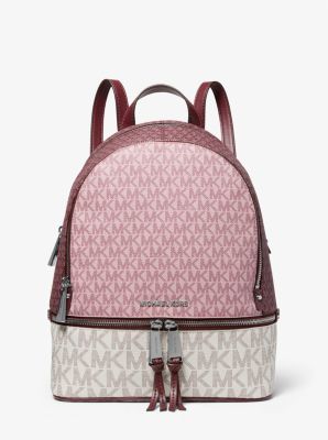 Rhea Mini Color-block Logo Backpack