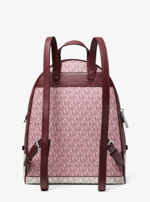 Michael Kors Michl Kors Printed Faux Leather Backpack Brown, $398