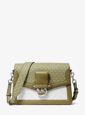 Jessie Medium Two-Tone Logo Shoulder Bag image number 0