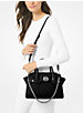 Carmen Small Saffiano Leather Belted Satchel image number 2