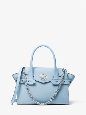 Carmen Small Saffiano Leather Belted Satchel 