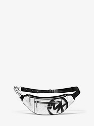 Medium Brushstroke Logo Belt Bag  - WHITE COMBO - 30S0SOXN6B