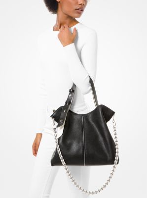 michael kors astor leather shoulder bag