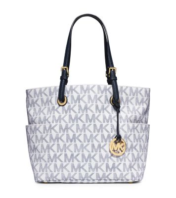 black and white mk bag