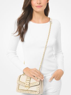 Petit sac &agrave; &eacute;paule SoHo en cuir clout&eacute;