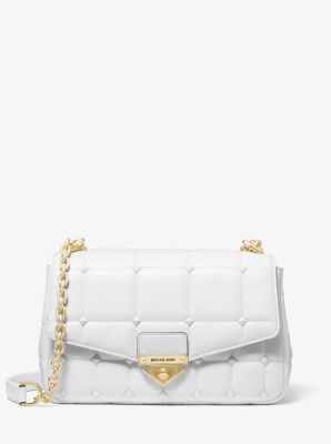 soho large quilted crinkled leather shoulder bag