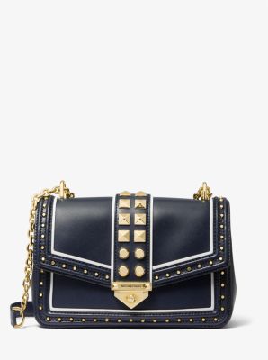 SoHo Large Studded Leather Shoulder Bag | Michael Kors