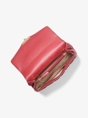 Schultertasche Soho Large aus abgestepptem Leder mit Nieten image number 1