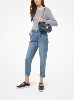 超美品 【MICHAEL KORS】 Michael Kors Patent Leather Extra-small Greenwich Crossbody