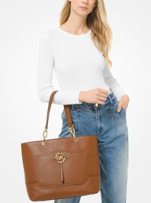 Amy Large Pebbled Leather Tote Bag image number 2