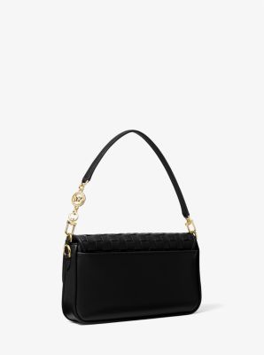 Michael kors discount woven leather bag