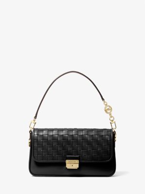 Bradshaw Small Woven Leather Shoulder Bag 