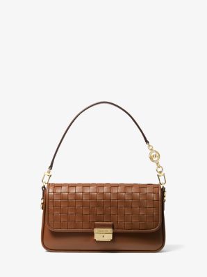 michael kors woven handbag