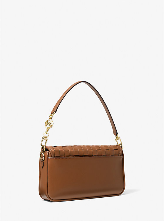 Bradshaw Small Woven Leather Shoulder Bag | Michael Kors Bradshaw Small Woven Leather Shoulder Bag | Michael Kors