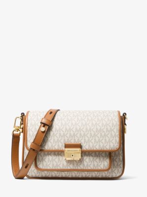 Bradshaw Medium Logo And Leather Messenger Bag | Michael Kors