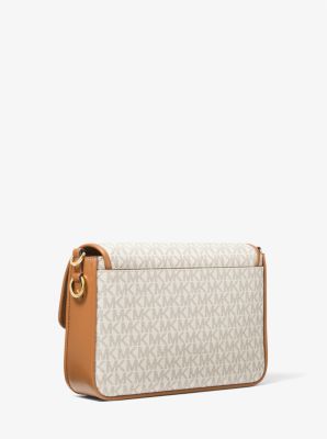 Bradshaw Medium Logo and Leather Messenger Bag image number 2