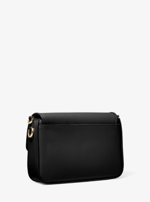 Bolso messenger Bradshaw mediano de piel in NEGRO | Michael Kors