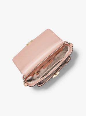 Michael Kors Ladies Bradshaw Medium Logo and Leather Messenger Bag -  Vanilla/ Soft Pink 30S1G2BM2B-173 194900339947 - Handbags - Jomashop