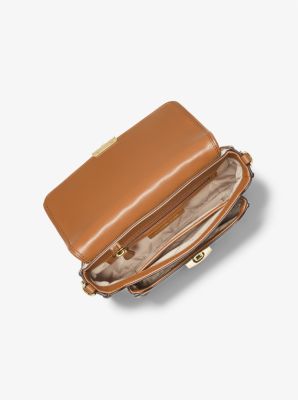 Sac messager Bradshaw de taille moyenne &agrave; logo et en cuir tress&eacute;