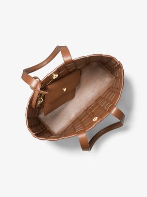 michael kors woven bag