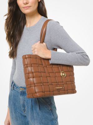 michael kors woven bag