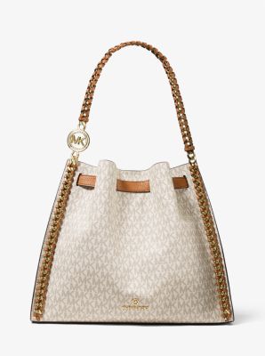 michael kors large logo shoulder bag