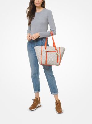 Bolso tote Carine mediano con logotipo in CLEMENTINA | Michael Kors