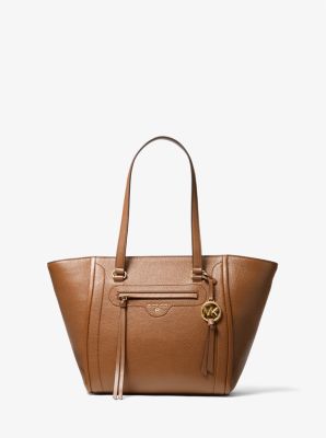 Carine Medium Pebbled Leather Tote Bag | Michael Kors