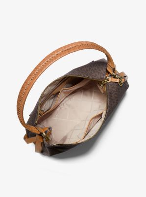 Bolso de hombro Grand grande con logotipo in MARR&Oacute;N/BELLOTA | Michael Kors