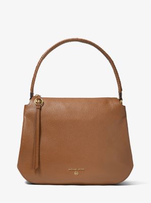 Bolso de hombro Grand grande de piel granulada in LUGGAGE | Michael Kors