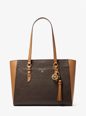 Michael Kors Medium Sullivan Leather Tote Bag in Green