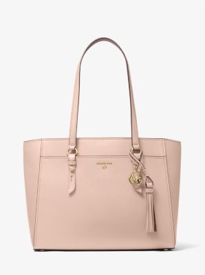 Michael Kors Edith Large Soft Pink Saffiano Leather Open Top