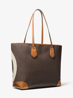 MICHAEL Michael Kors Brown/Acorn Eva Large Tote Bag