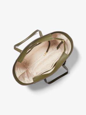 Carine Medium Pebbled Leather Tote Bag