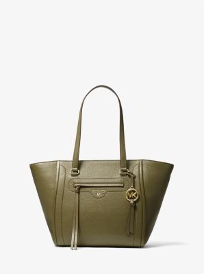 Carine Medium Pebbled Leather Tote Bag