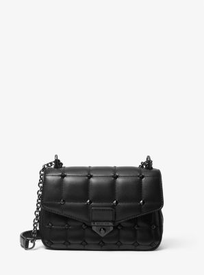 Michael Kors, Soho, Small, Black on Black with Studs