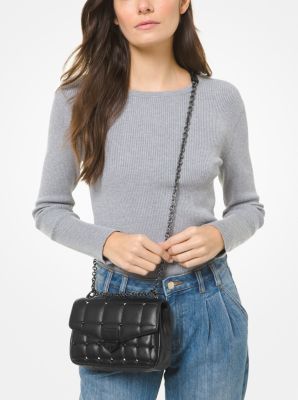 small Soho quilted shoulder bag Weiß - UhfmrShops