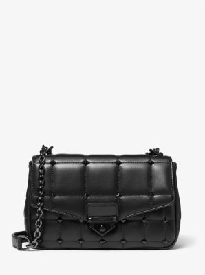 michael kors soho large patchwork signature logo shoulder bag