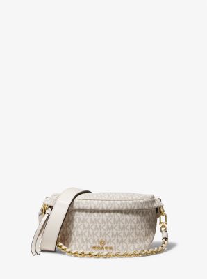 Michael Kors Women's Slater Extra-Small Logo Sling Pack - White - Belt Bags