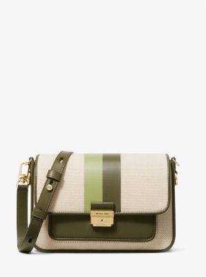 Michael kors striped handbags discount