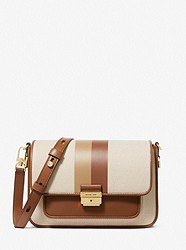 Bradshaw Medium Striped Canvas and Faux Leather Messenger Bag - variant_options-colors-FINDBY-colorCode-name - 30S2G2BM2C