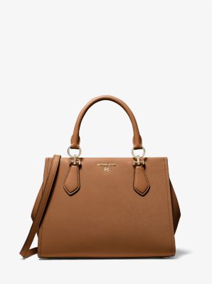 MD MARILYN SATCHEL BAG IN SAFFIANO LEATHER Woman Camel